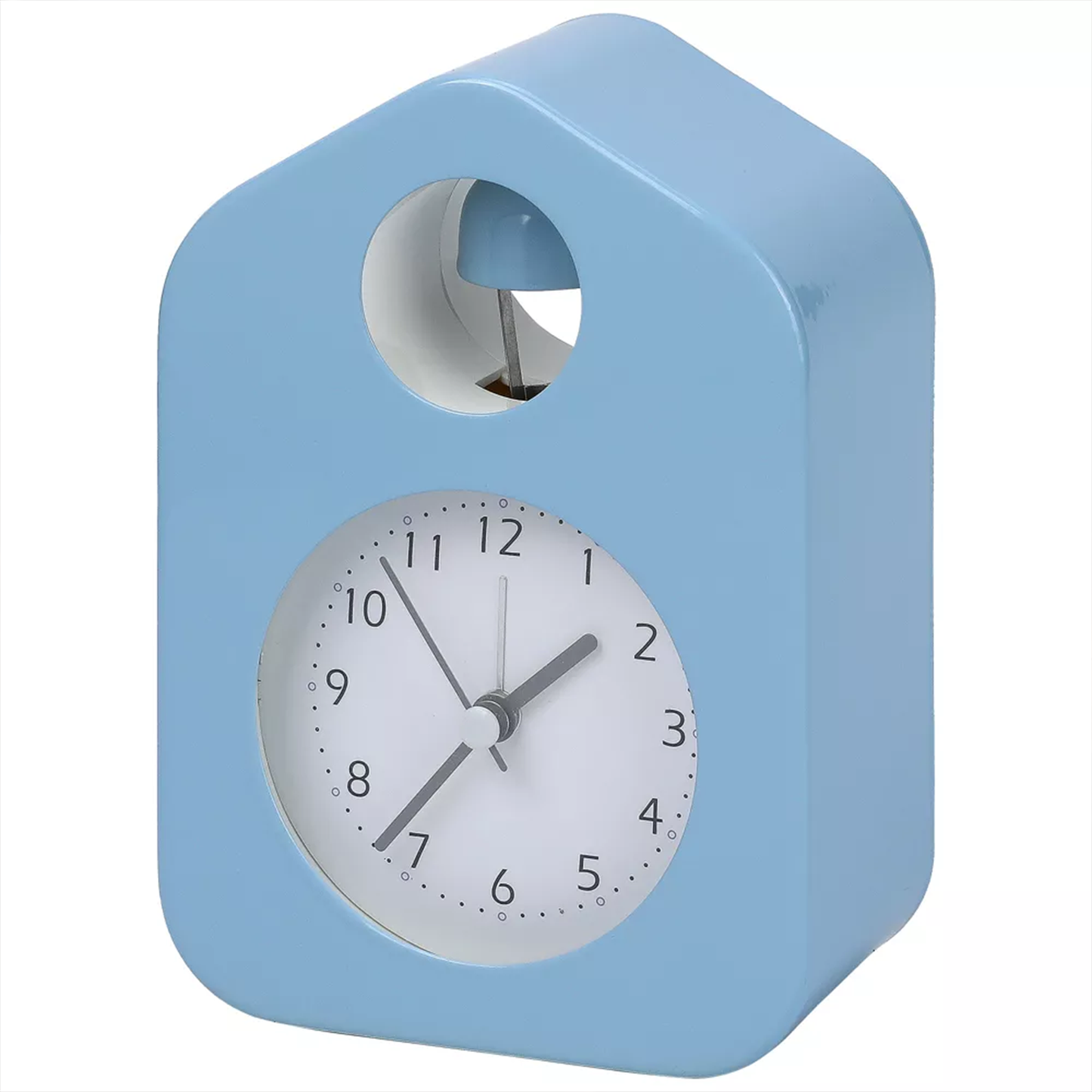 Retro Analog Bell Alarm Clock, Battery Operated Traditional Timepiece For Desk And Bedroom
