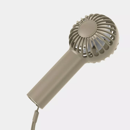 Compact Handheld Cooling Fan, Usb-C Rechargeable Portable Air Cooler With Anti-Lost Wrist Strap And Variable Wind Settings