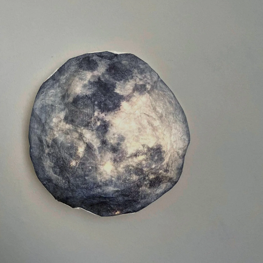 Lunar Pattern Wall Mounted Night Lamp, Celestial Themed Ambient Wall Lighting With Gentle Low-Intensity Glow For Interior Styling
