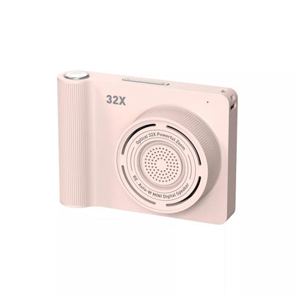 Retro Camera Shaped Mini Bluetooth Portable Speaker with Wrist Strap